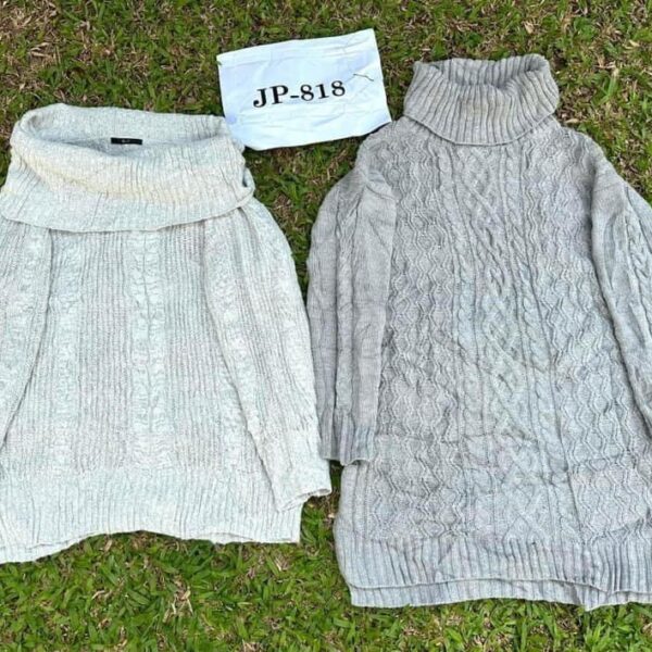 ไหมพรม คอเต่าผสมคอกลมผ่าหน้า JP-818 - Image 21