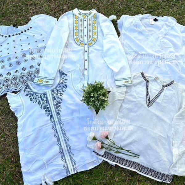 เสื้อแฟชั่นขาว ป้ายจรวด - Image 6