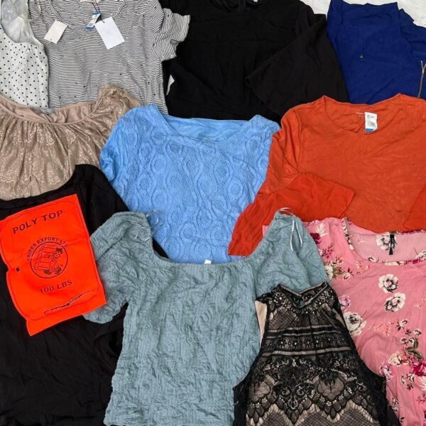 เสื้อแฟชั่นโพลี่ Poly top ป้ายส้ม - Image 4