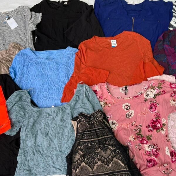 เสื้อแฟชั่นโพลี่ Poly top ป้ายส้ม - Image 6