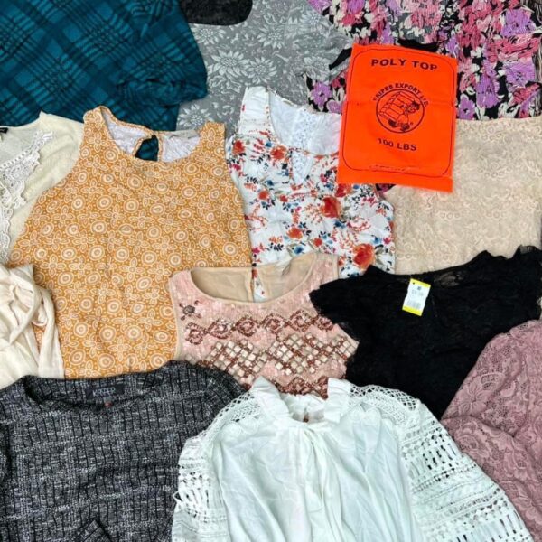 เสื้อแฟชั่นโพลี่ Poly top ป้ายส้ม - Image 5