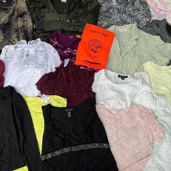 เสื้อแฟชั่นโพลี่ Poly top ป้ายส้ม - Image 8