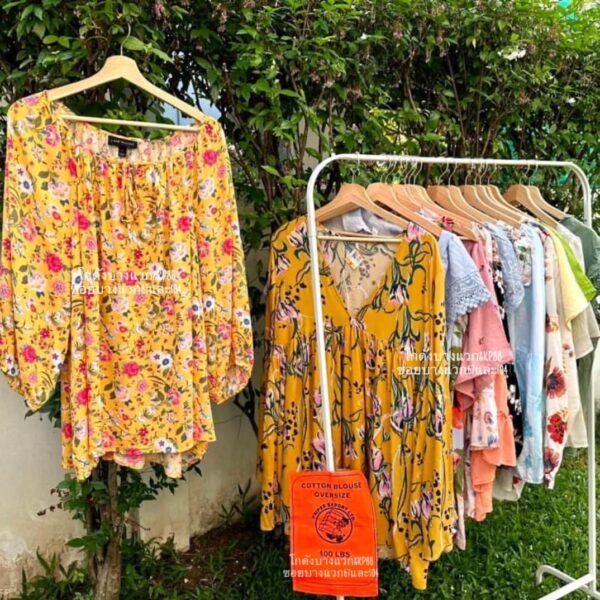 เสื้อสาวอวบคอตตอน ป้ายส้ม - Image 4