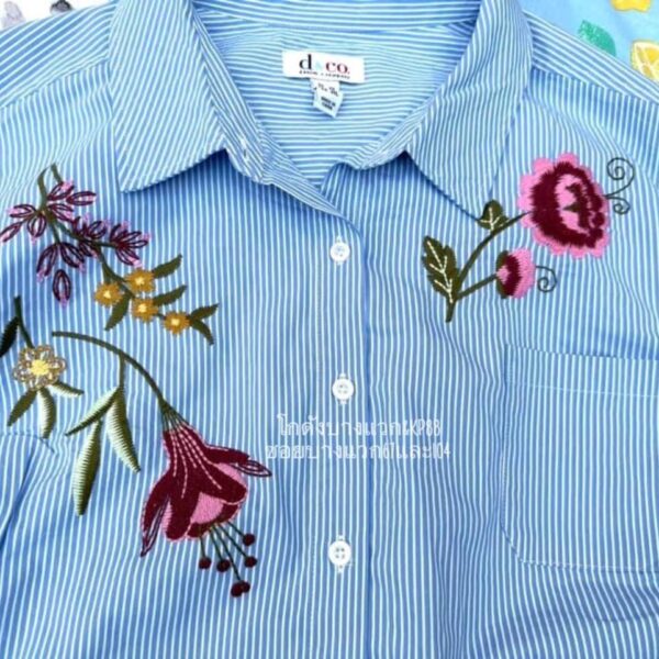 เสื้อสาวอวบคอตตอน ป้ายส้ม - Image 5