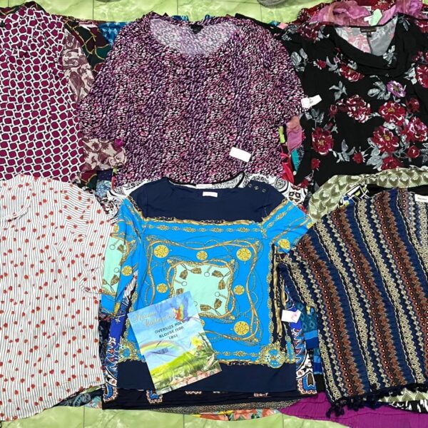เสื้อสาวอวบโพลี่ ชีฟอง ป้ายนกแก้ว - Image 6