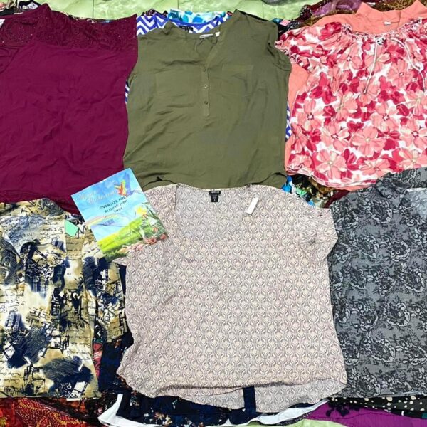 เสื้อสาวอวบโพลี่ ชีฟอง ป้ายนกแก้ว - Image 15