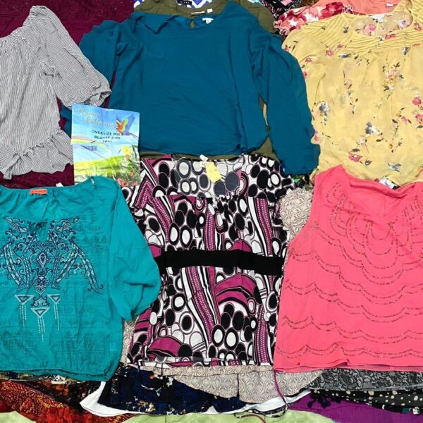 เสื้อสาวอวบโพลี่ ชีฟอง ป้ายนกแก้ว - Image 13