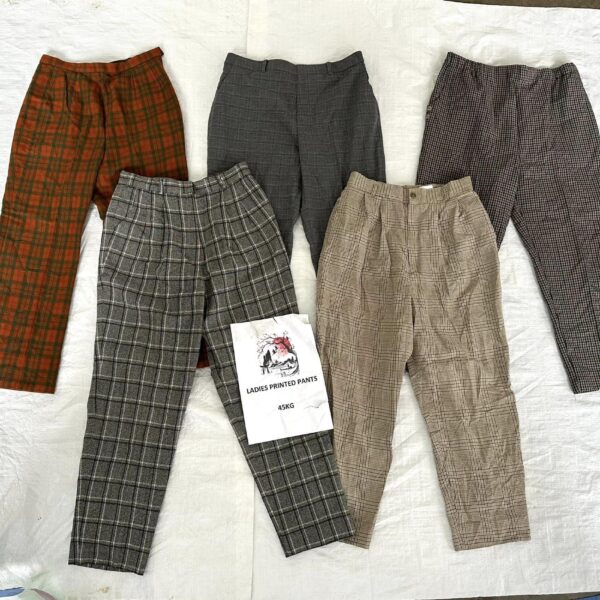 กางเกงลายล้วน Print pants ญี่ปุ่น ป้ายวิว - Image 4