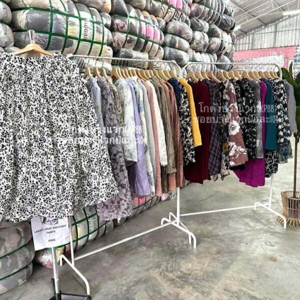กระโปรงญี่ปุ่นPoly silk ชีฟอง ป้ายวิว - Image 2
