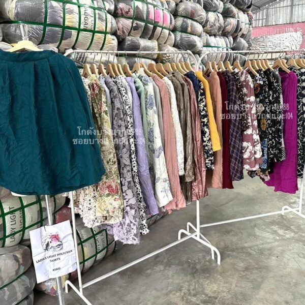 กระโปรงญี่ปุ่นPoly silk ชีฟอง ป้ายวิว - Image 3
