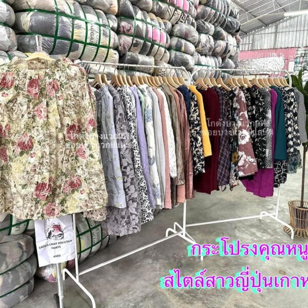 กระโปรงญี่ปุ่นPoly silk ชีฟอง ป้ายวิว - Image 5