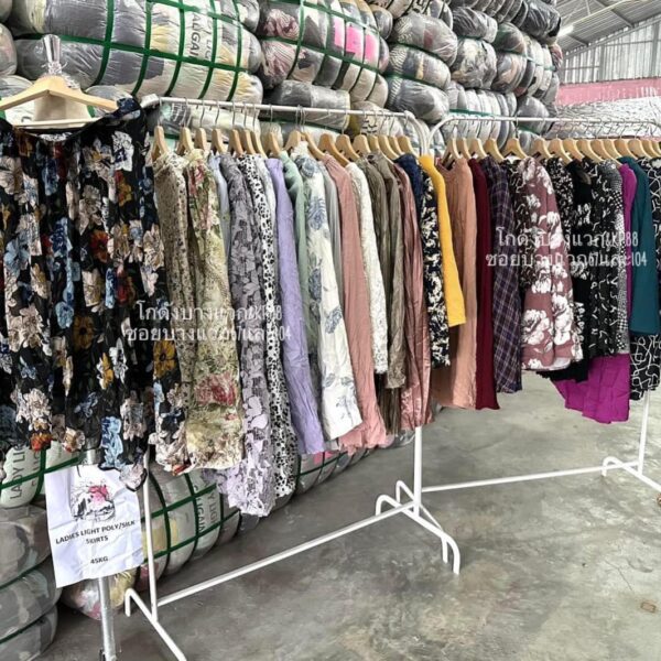 กระโปรงญี่ปุ่นPoly silk ชีฟอง ป้ายวิว - Image 6