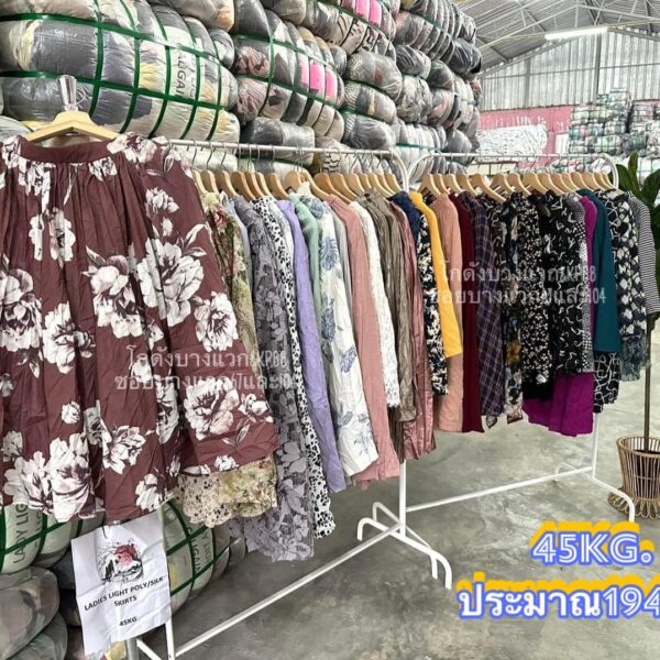 กระโปรงญี่ปุ่นPoly silk ชีฟอง ป้ายวิว - Image 8