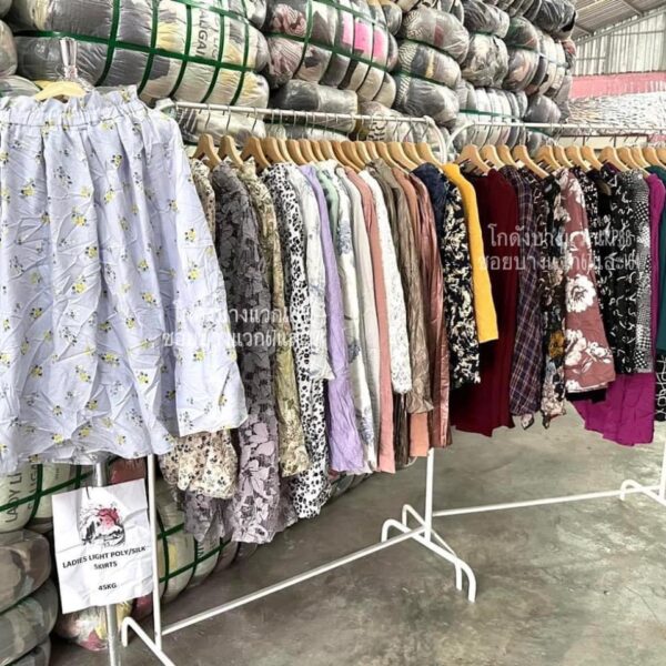 กระโปรงญี่ปุ่นPoly silk ชีฟอง ป้ายวิว - Image 9