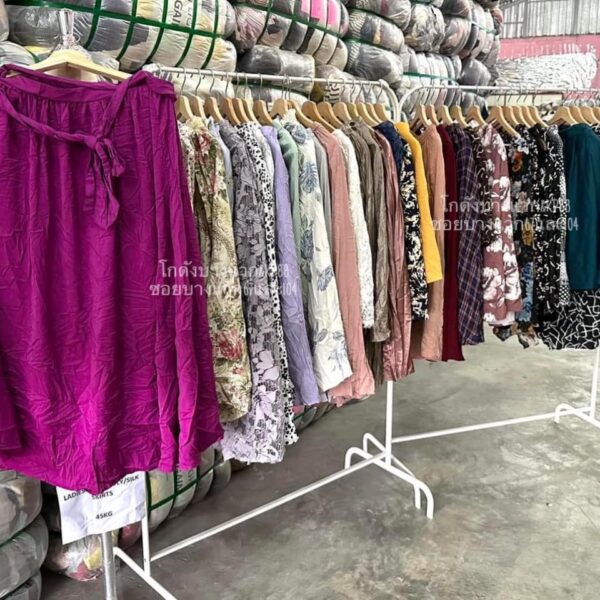 กระโปรงญี่ปุ่นPoly silk ชีฟอง ป้ายวิว - Image 10