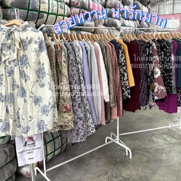 กระโปรงญี่ปุ่นPoly silk ชีฟอง ป้ายวิว - Image 11