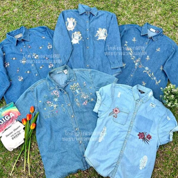 เสื้อยีนส์บางหญิง ป้าย Giga - Image 8