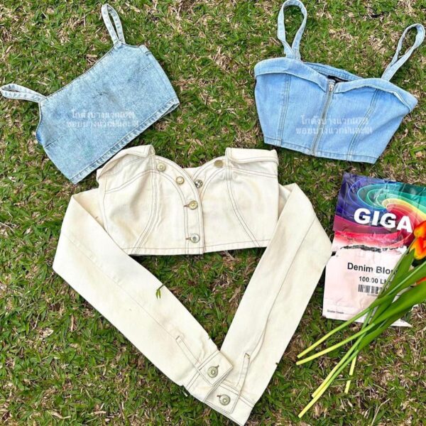 เสื้อยีนส์บางหญิง ป้าย Giga - Image 9