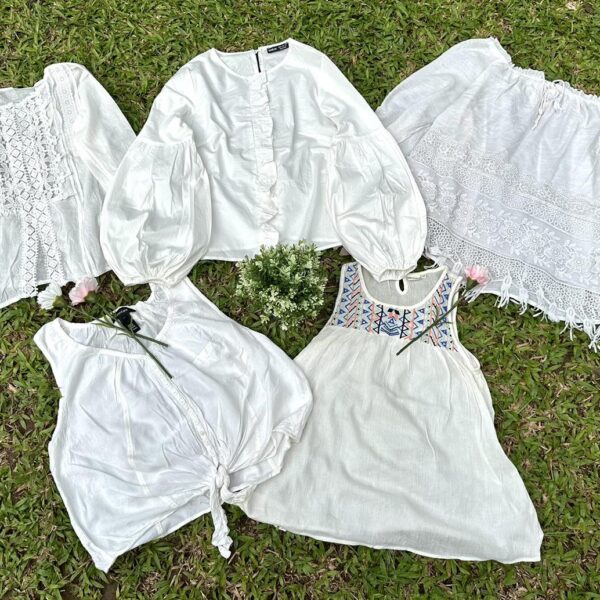เสื้อขาวแฟชั่น ป้ายSimbra - Image 2