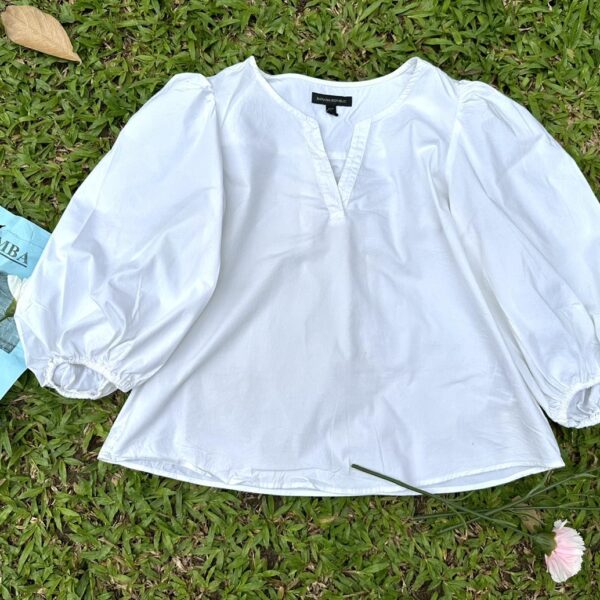 เสื้อขาวแฟชั่น ป้ายSimbra - Image 3