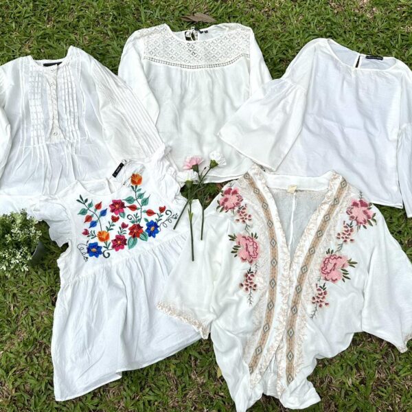 เสื้อขาวแฟชั่น ป้ายSimbra - Image 7