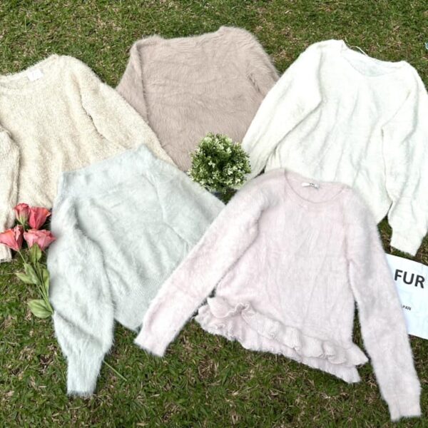 ไหมพรมขนมิงค์ Fur ญี่ปุ่น ป้ายขาว - Image 5
