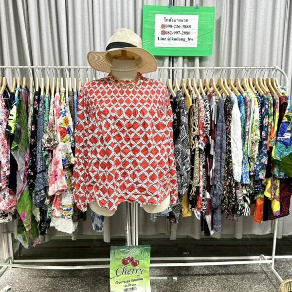 เสื้อแฟชั่นสาวอวบ ป้ายเชอรี่ - Image 4