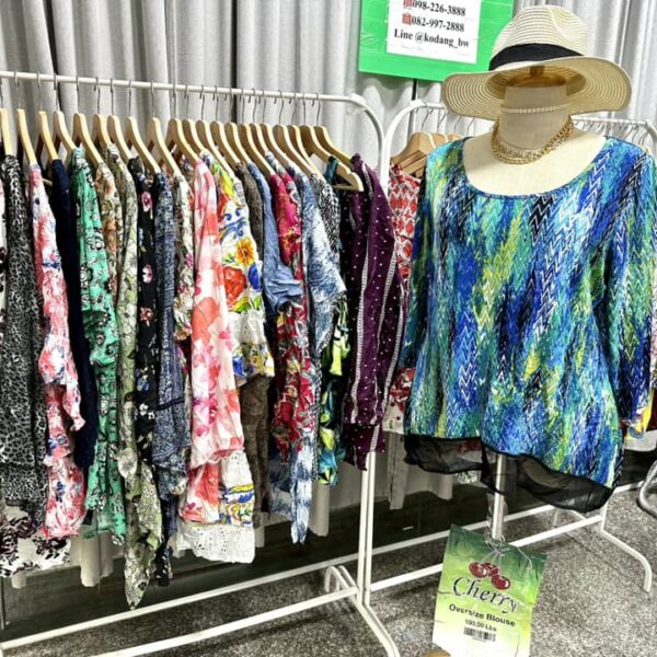 เสื้อแฟชั่นสาวอวบ ป้ายเชอรี่ - Image 5