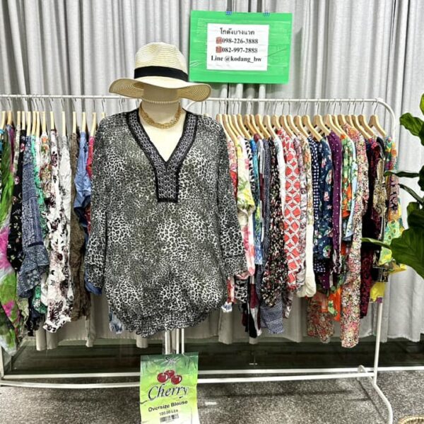 เสื้อแฟชั่นสาวอวบ ป้ายเชอรี่ - Image 7