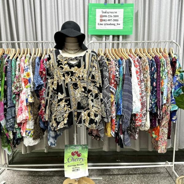 เสื้อแฟชั่นสาวอวบ ป้ายเชอรี่ - Image 9