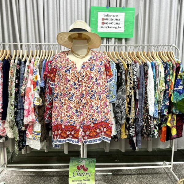เสื้อแฟชั่นสาวอวบ ป้ายเชอรี่ - Image 13