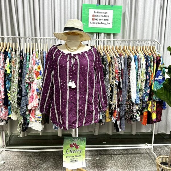 เสื้อแฟชั่นสาวอวบ ป้ายเชอรี่ - Image 19