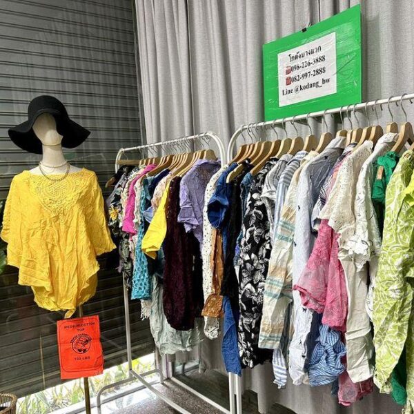 เสื้อแฟชั่นคอตตอน ป้ายส้ม