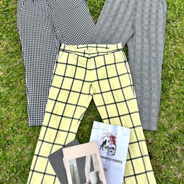 กางเกงลายล้วน Print pants ญี่ปุ่น วิว - Image 3