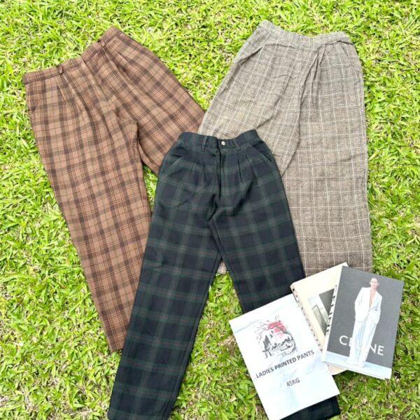 กางเกงลายล้วน Print pants ญี่ปุ่น วิว - Image 4
