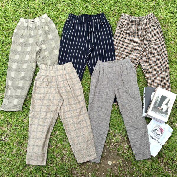 กางเกงลายล้วน Print pants ญี่ปุ่น วิว - Image 6