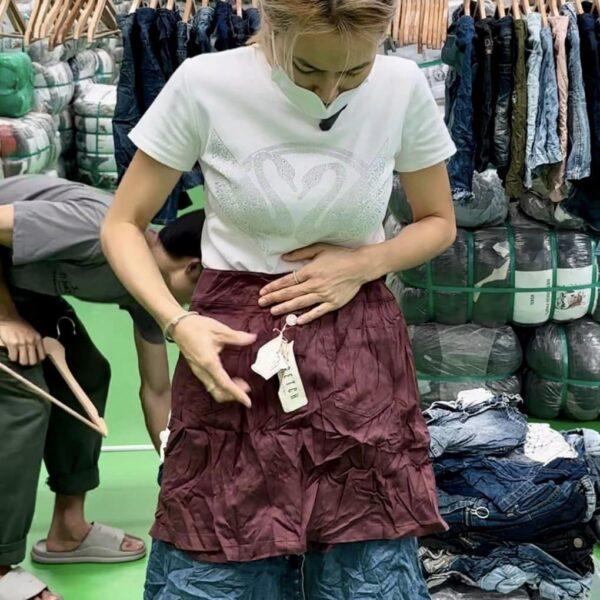 กระโปรงยีนส์สั้นล้วน ญี่ปุ่นป้ายวิว - Image 14
