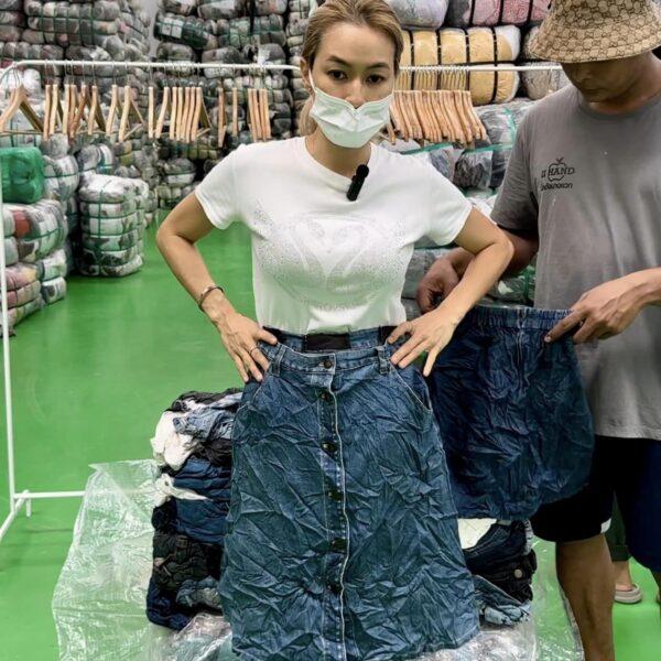 กระโปรงยีนส์สั้นล้วน ญี่ปุ่นป้ายวิว - Image 18