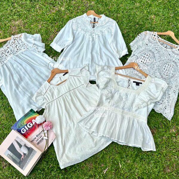 เสื้อขาวแฟชั่น ป้ายgGiga - Image 9