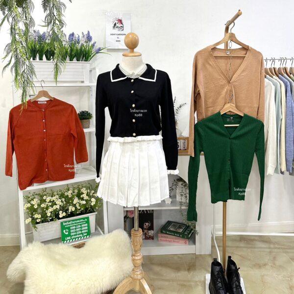 เสื้อคลุมคาดิแกนบาง ญี่ปุ่นวิว - Image 12