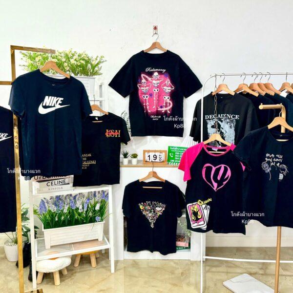 เสื้อยืดดำล้วน CT-K แอปเปิ้ล - Image 5