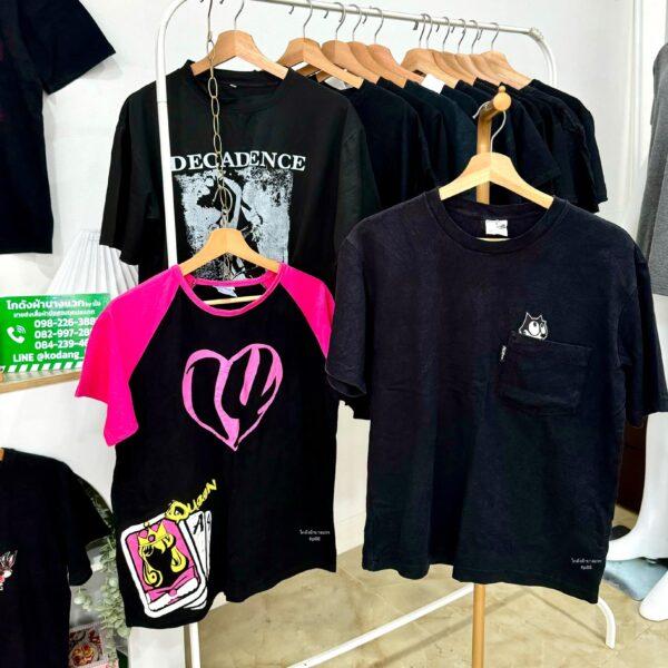 เสื้อยืดดำล้วน CT-K แอปเปิ้ล - Image 6