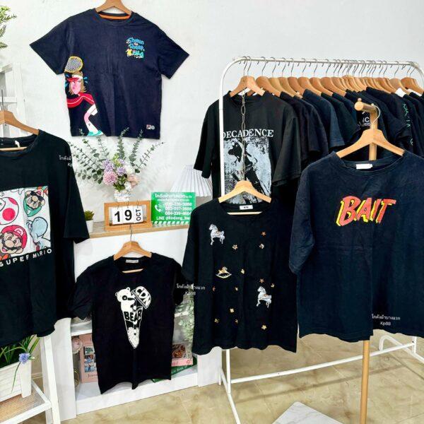 เสื้อยืดดำล้วน CT-K แอปเปิ้ล - Image 9
