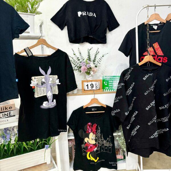 เสื้อยืดดำล้วน CT-K แอปเปิ้ล - Image 17