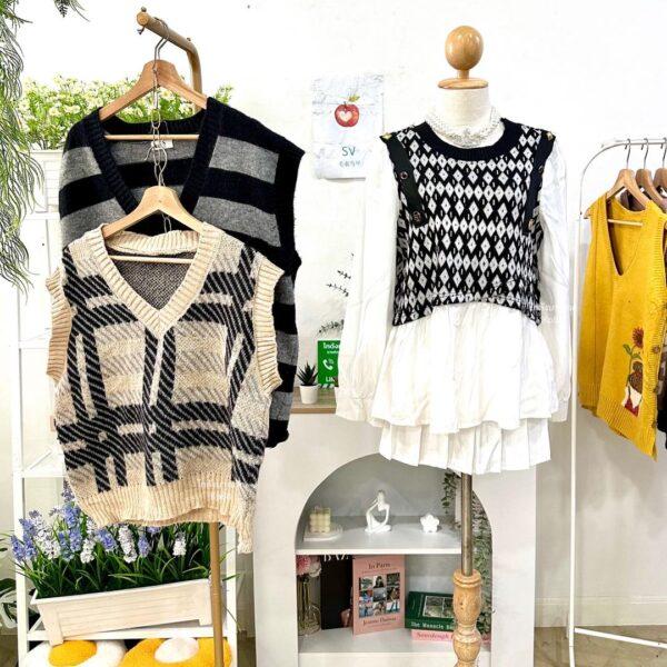 เสื้อกั๊กไหมพรม SV ป้ายแอปเปิ้ล - Image 2