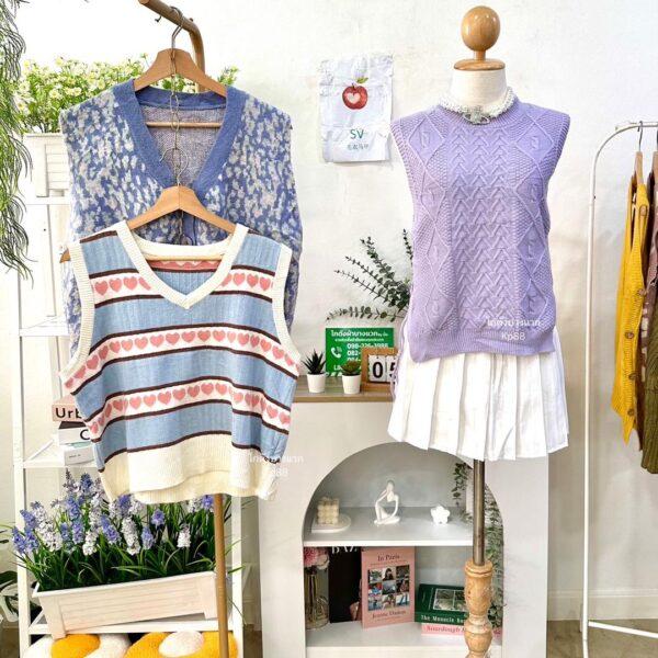 เสื้อกั๊กไหมพรม SV ป้ายแอปเปิ้ล - Image 4