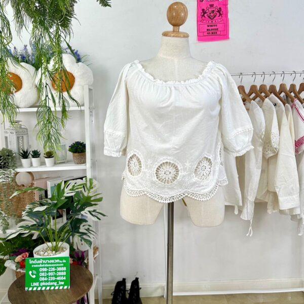 เสื้อขาวแฟชั่น JR - Image 2