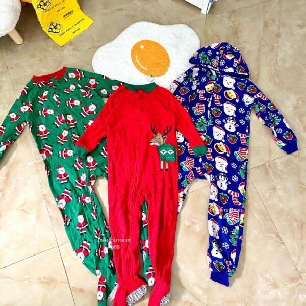 Baby fleece sleeper คลุมเท้าเด็ก ป้ายดอกไม้ - Image 5