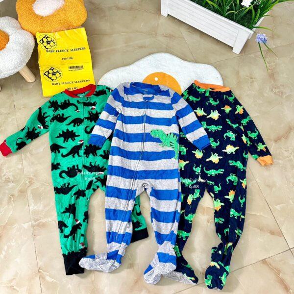 Baby fleece sleeper คลุมเท้าเด็ก ป้ายดอกไม้ - Image 11