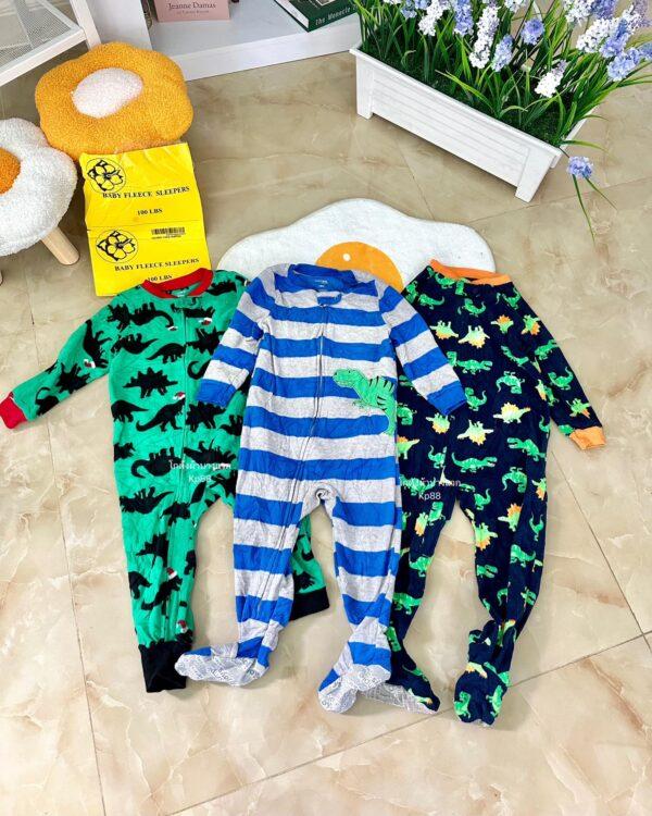 Baby fleece sleeper คลุมเท้าเด็ก ป้ายดอกไม้ - Image 11